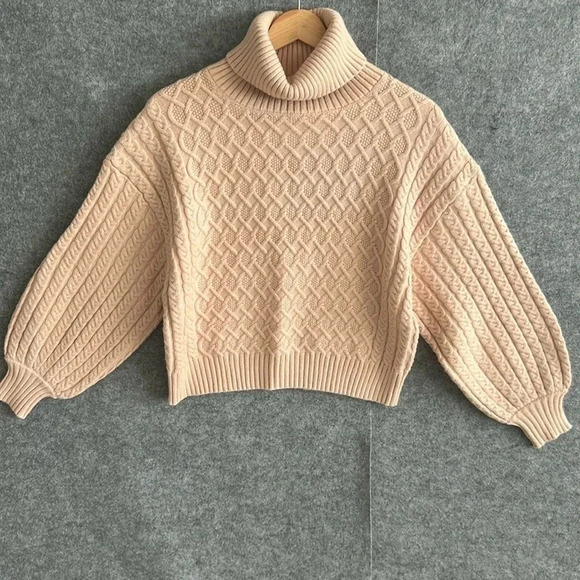Truth By Republic turtleneck short soft oversize sweater size Small Petite NWOT - Picture 1 of 5